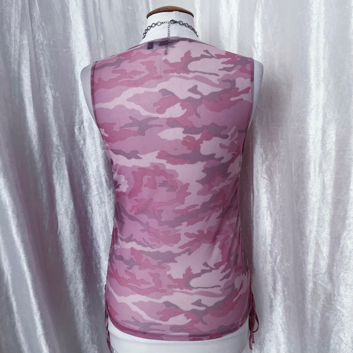 Iconic pink army mesh top 🔫🎀