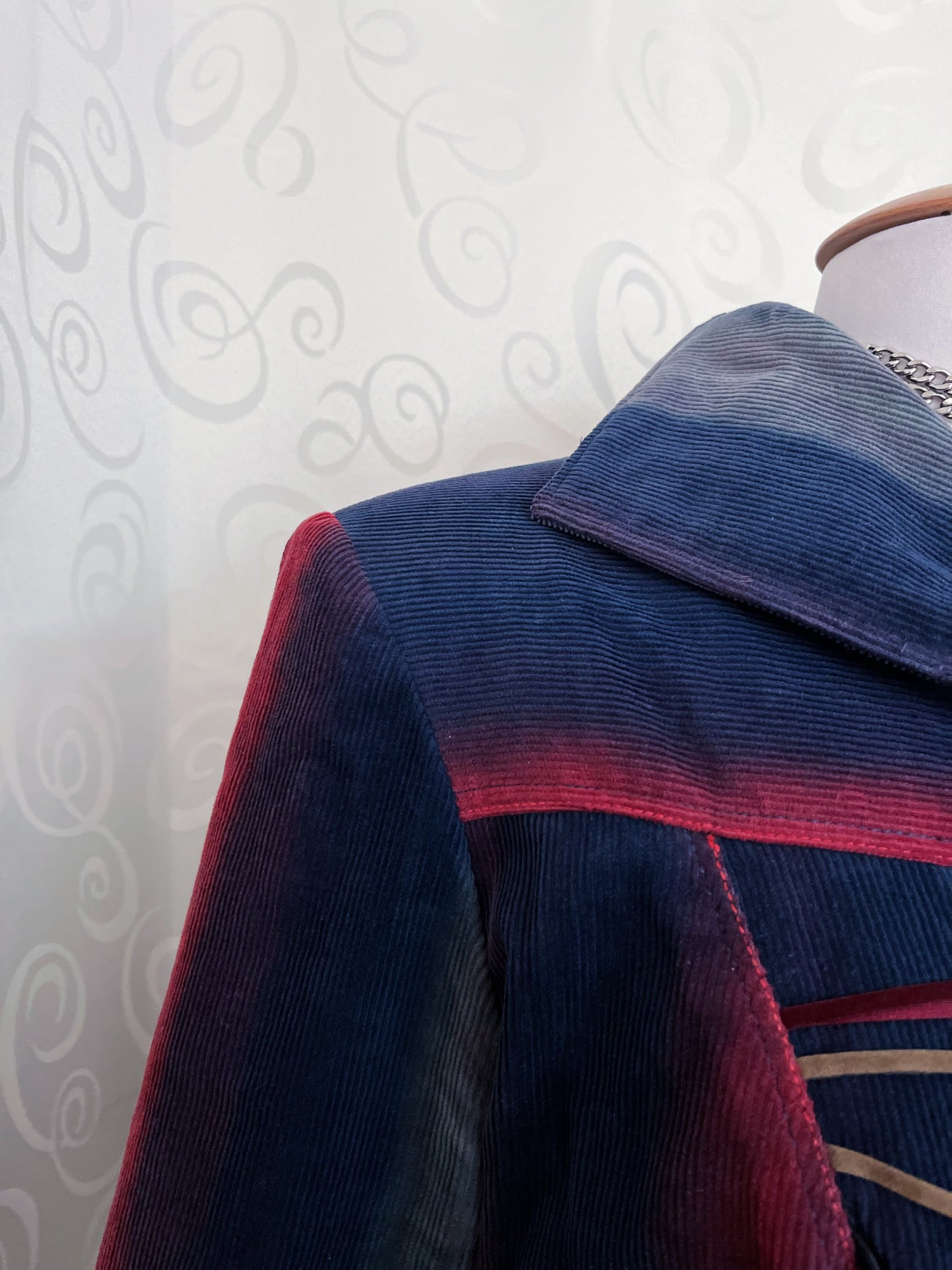 00’s Circus core rare multi-core corduroy denim jacket with lace-up details 🌀🎪🎡