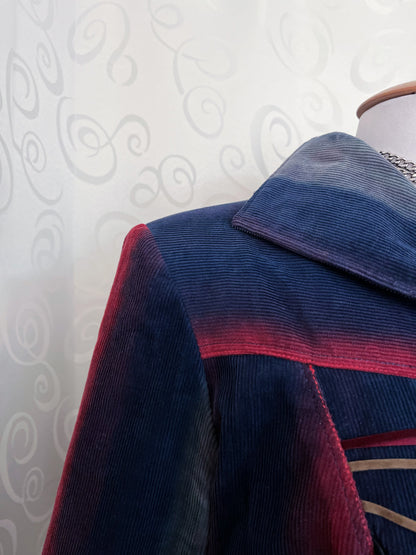 00’s Circus core rare multi-core corduroy denim jacket with lace-up details 🌀🎪🎡