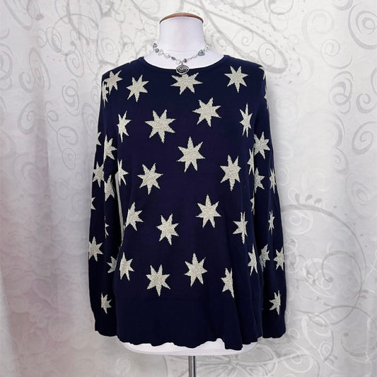 00’s navy starry sweater ✨🌀
