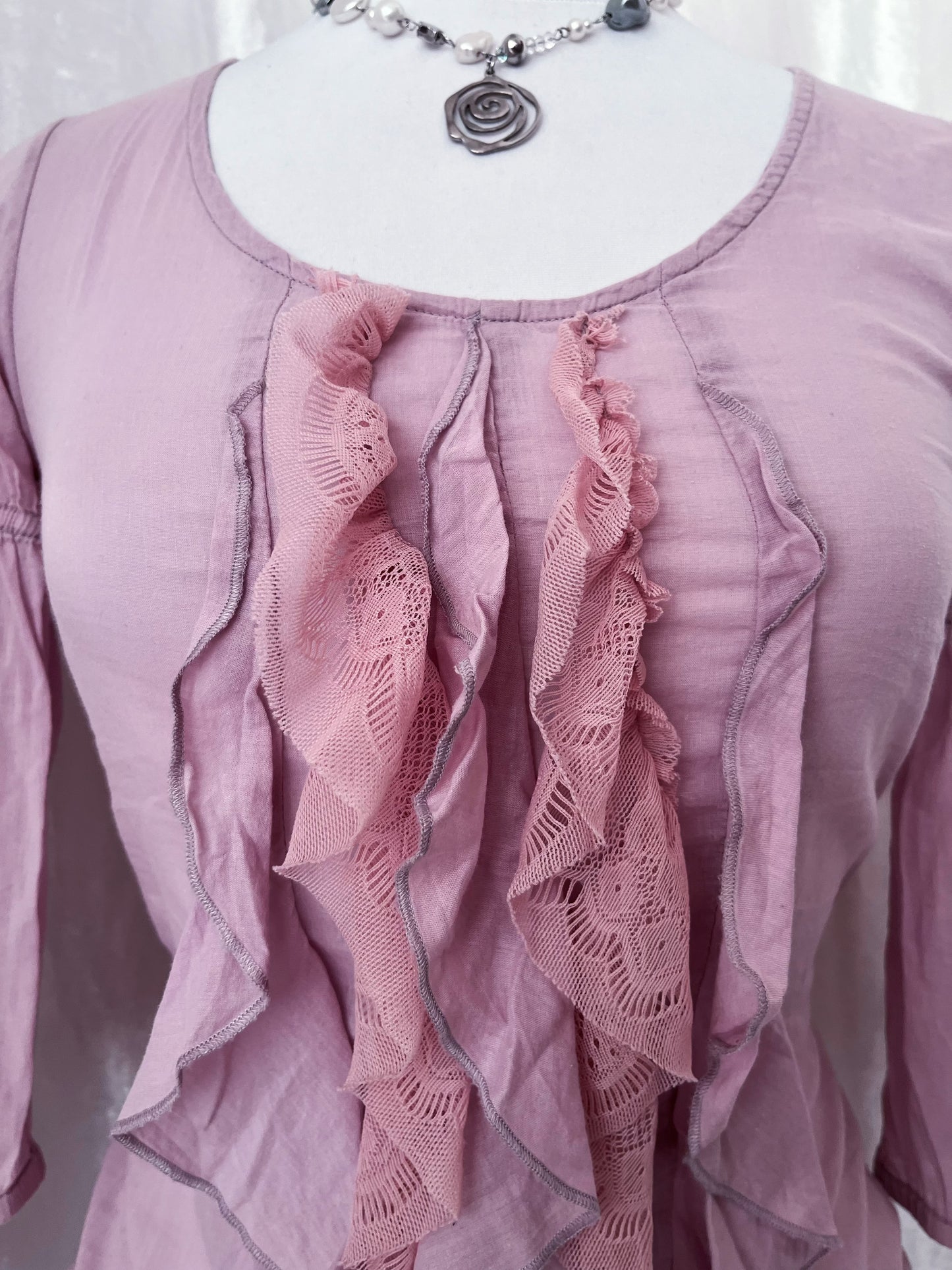 Street One cotton coquette fairy ruffle top 🎀