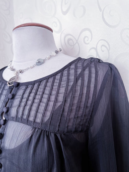 Dark coquette mesh shirt 🦇