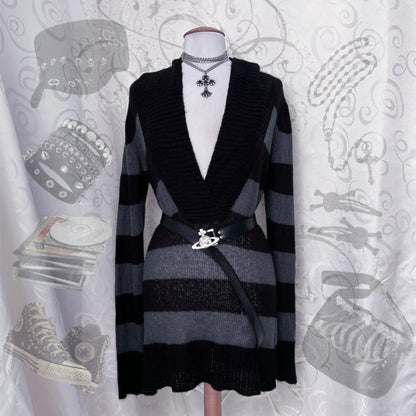 EDC emo striped sweater 💀