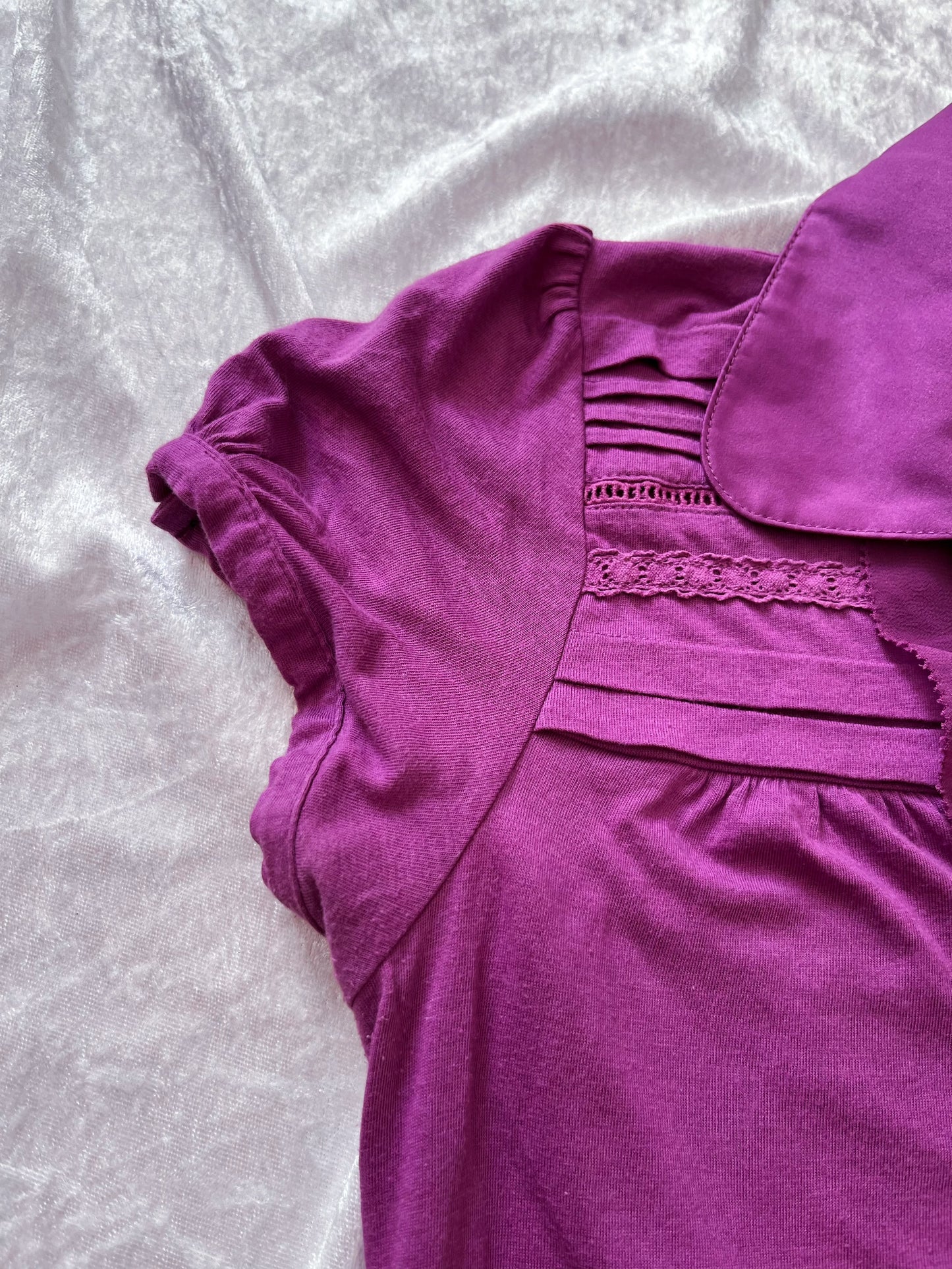 00’s Monsoon coquette pink top 🎀