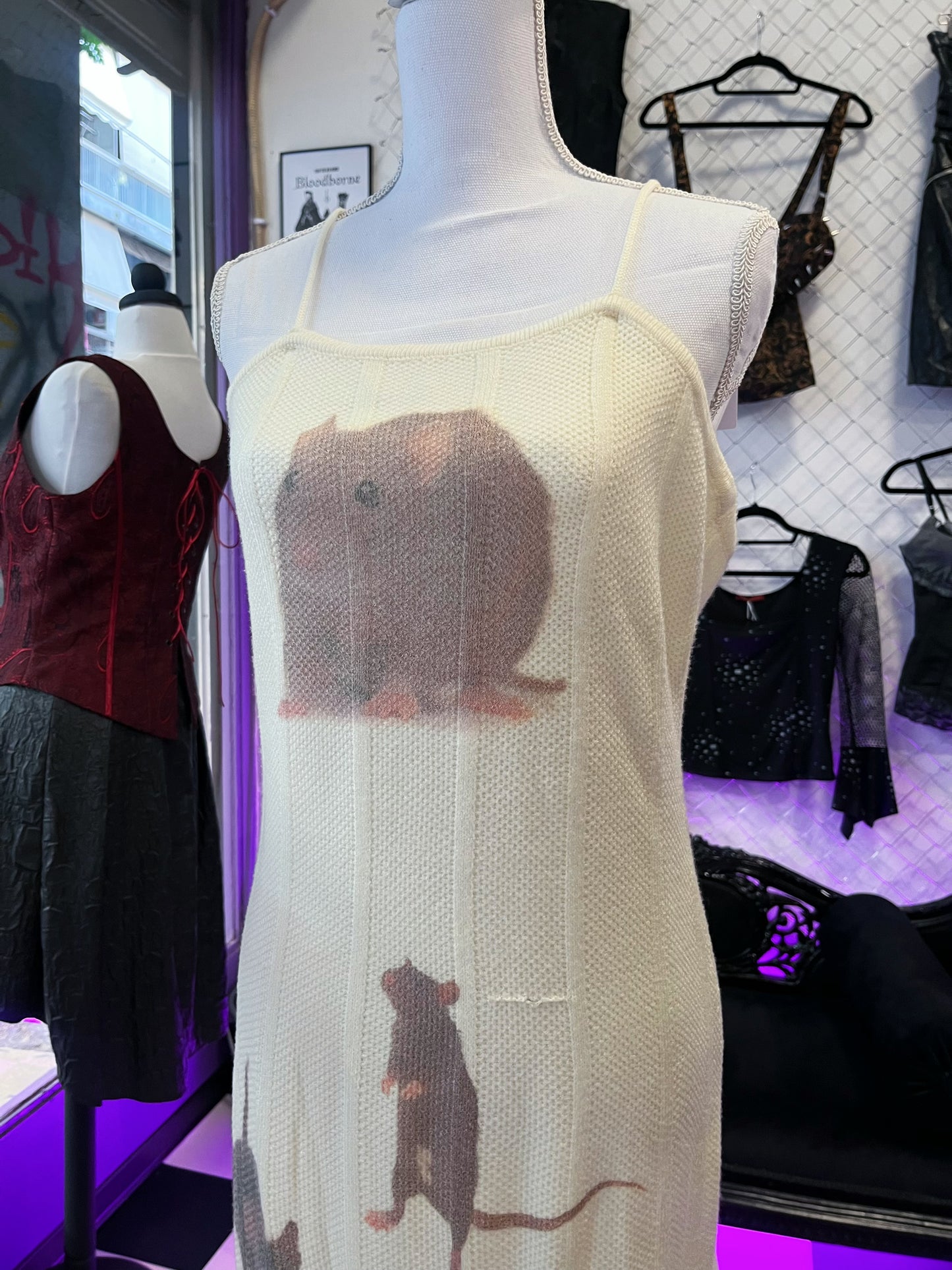 Rats REWORKED knit dress 🐀