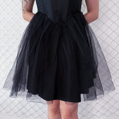 Gothic black swan style corset dress 🦢🖤