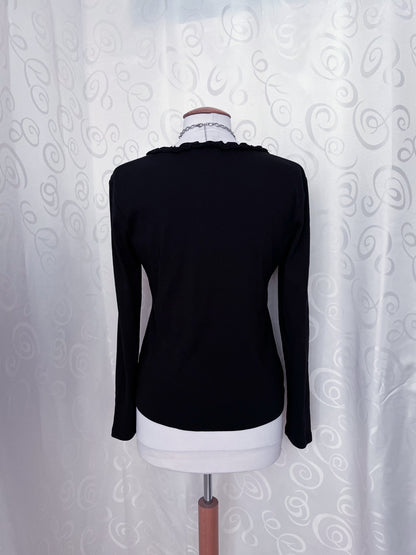 Street One gothic black shirt/cardigan 🦇