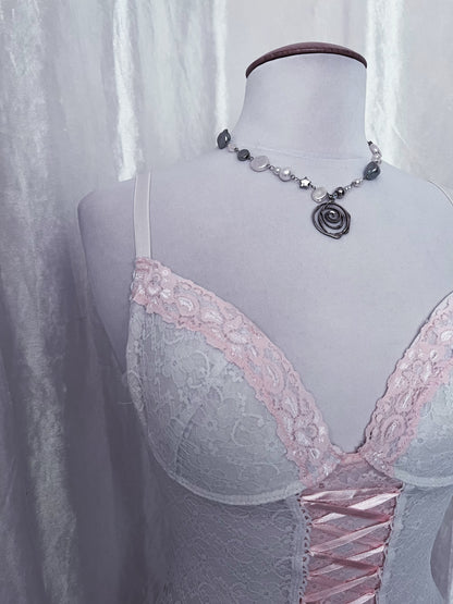 Beautiful coquette lace bustier top 🎀