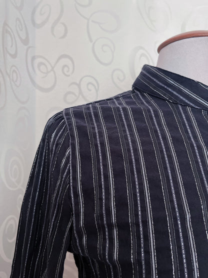 Gothic Jack Skellington style striped shirt 🖤💀