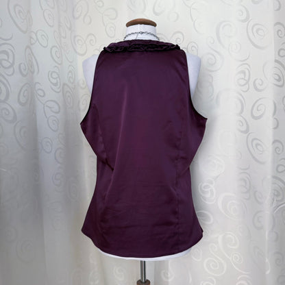 Dark Coquette/Horror Protagonist purple ruffle shirt 💜🗝️