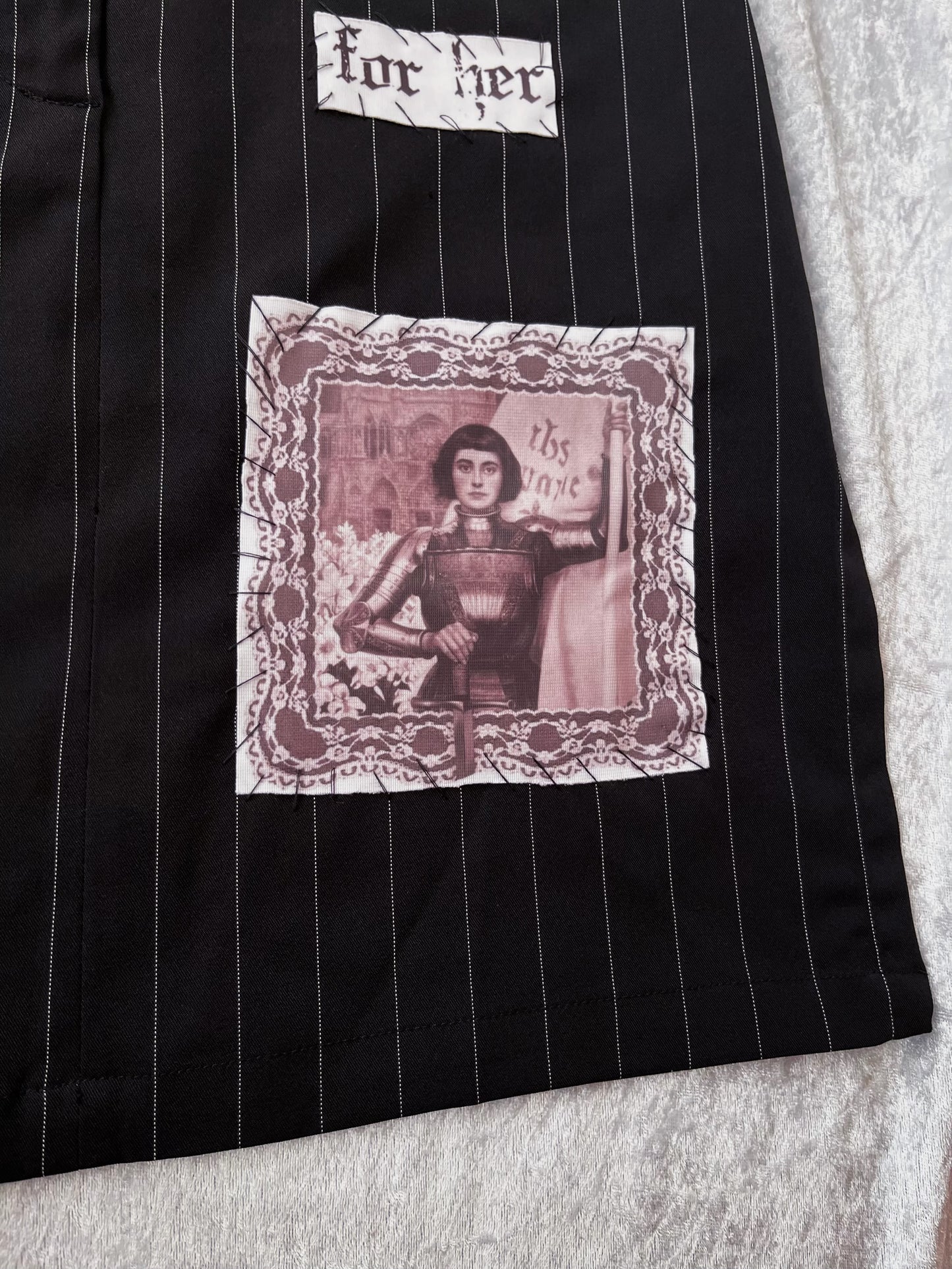 Joan of Arc REWORKED patchworks striped skirt 🗡️⚔️