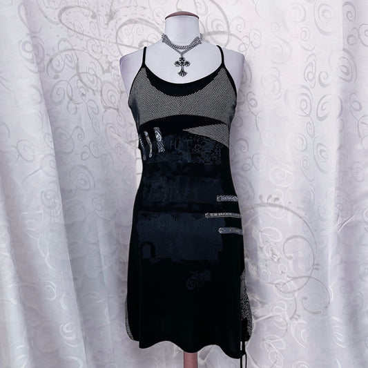 00’s Alt patchwork dress 🕸️🕷️