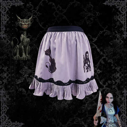 Alice REWORKED lavender dark coquette skirt 🔪