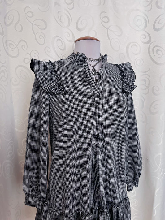 Gothic/Jirai Kei style checked dress 🖤🕷️