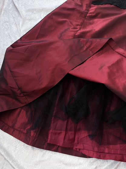 00’s gothic vampire burgundy dress ❤️🏰