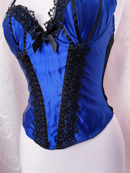 Gothic midnight blue corset 🌃🌑