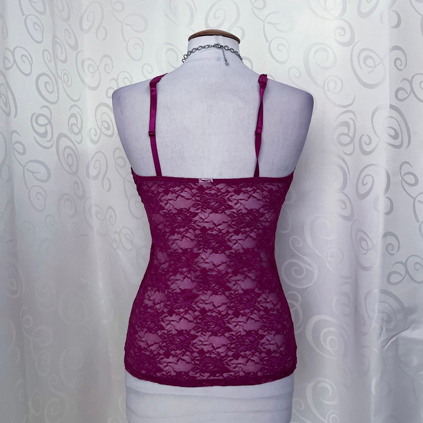 Fairy magenta see-through lacey top 💞🌀