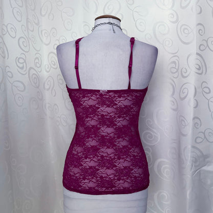 Fairy magenta see-through lacey top 💞🌀