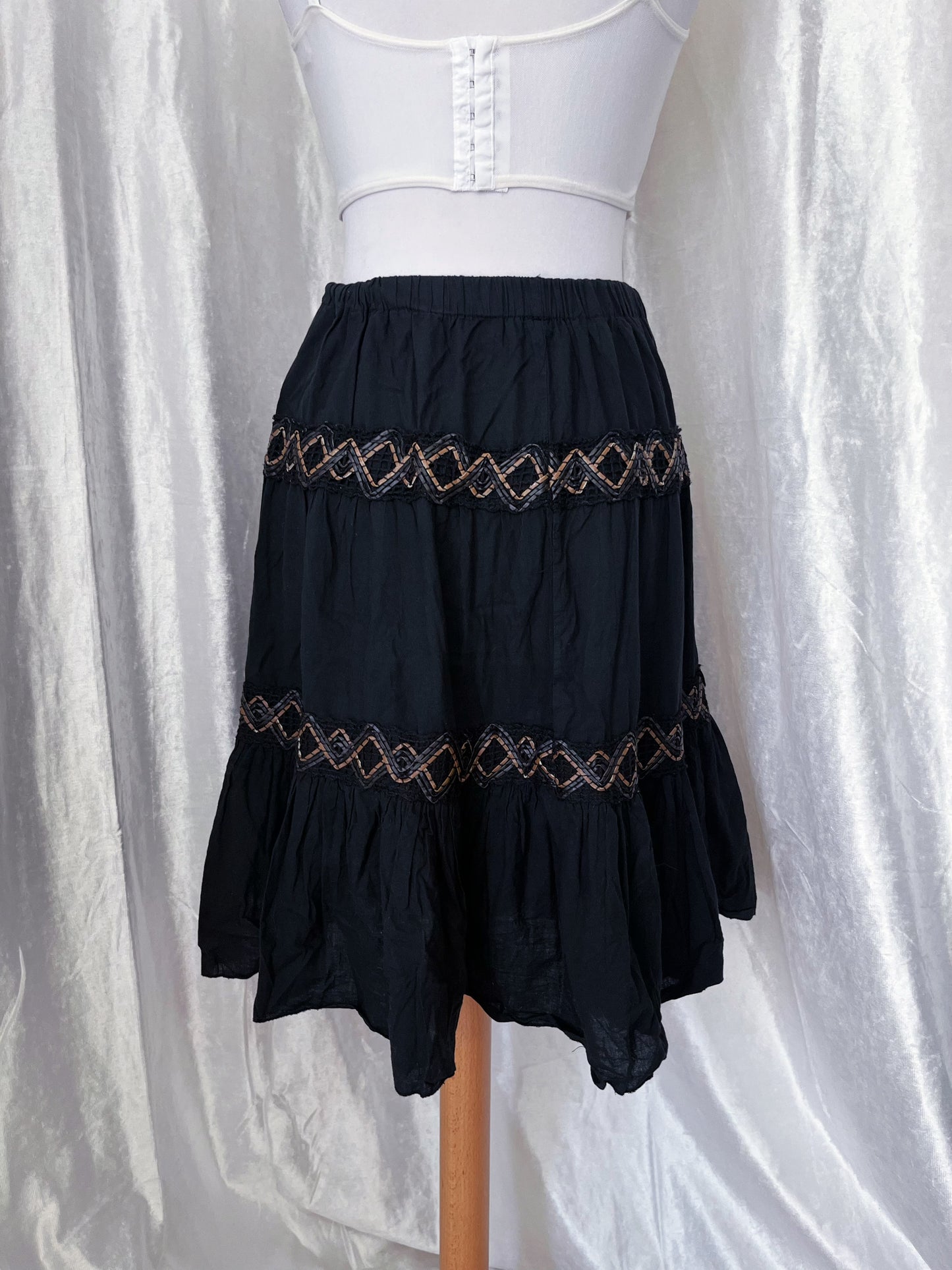00's whimsy brown skirt 🧸🪽