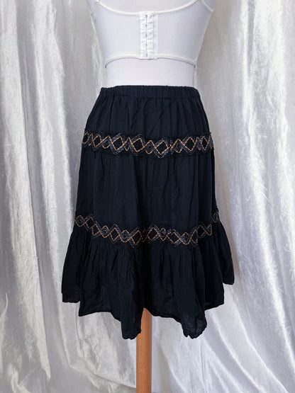 00's whimsy brown skirt 🧸🪽