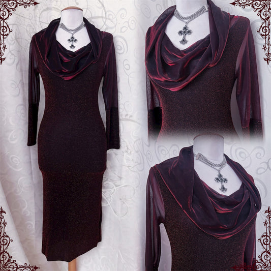 00’s iconic whimsy sheer lurex fitting dress ❤️✨