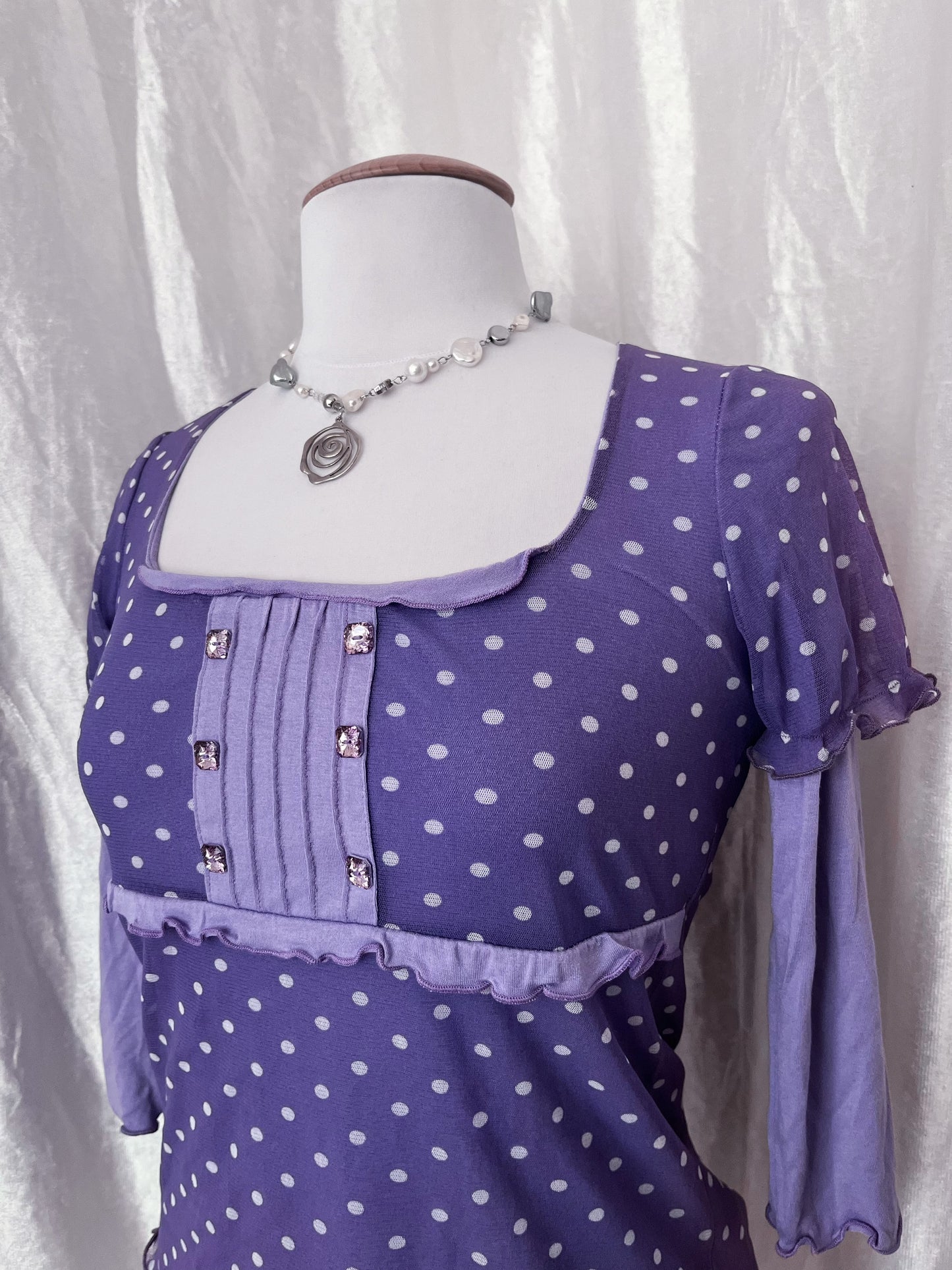 Cutest coquette polka dot top 💞