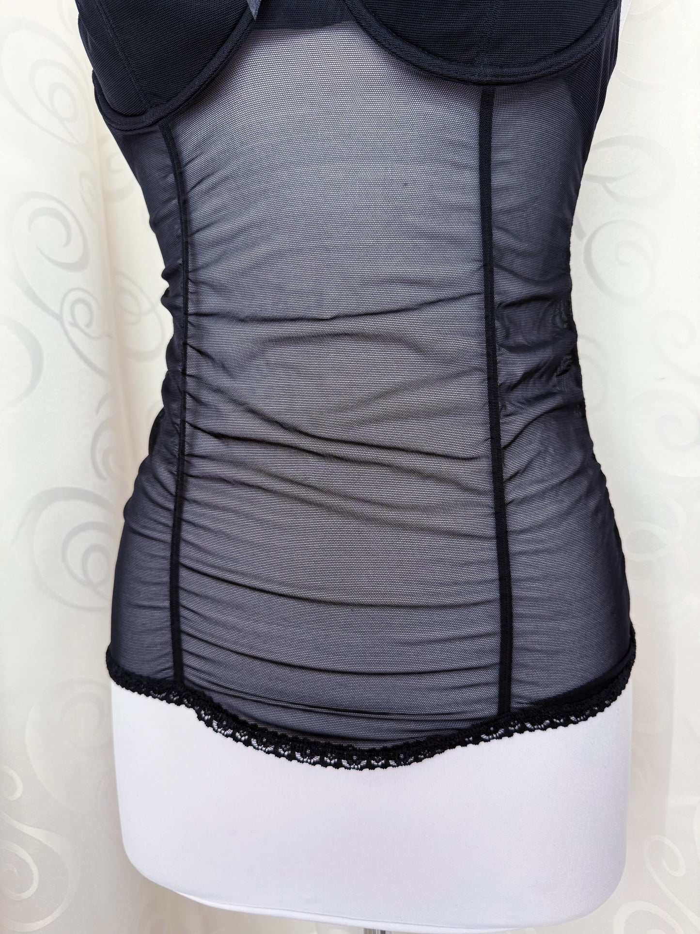 Witchy/Gothic mesh bustier top 🦇