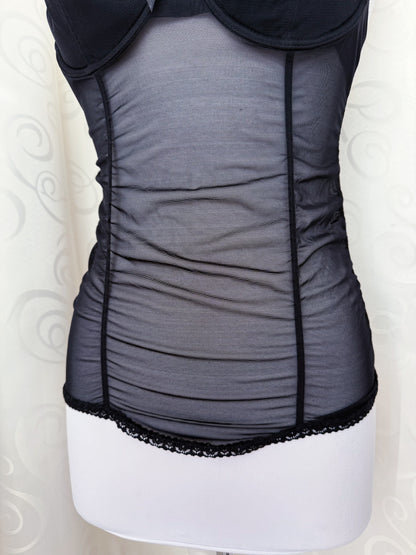 Witchy/Gothic mesh bustier top 🦇