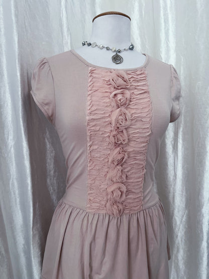 Miss Selfridge coquette lolita pink rose top 💞🌹