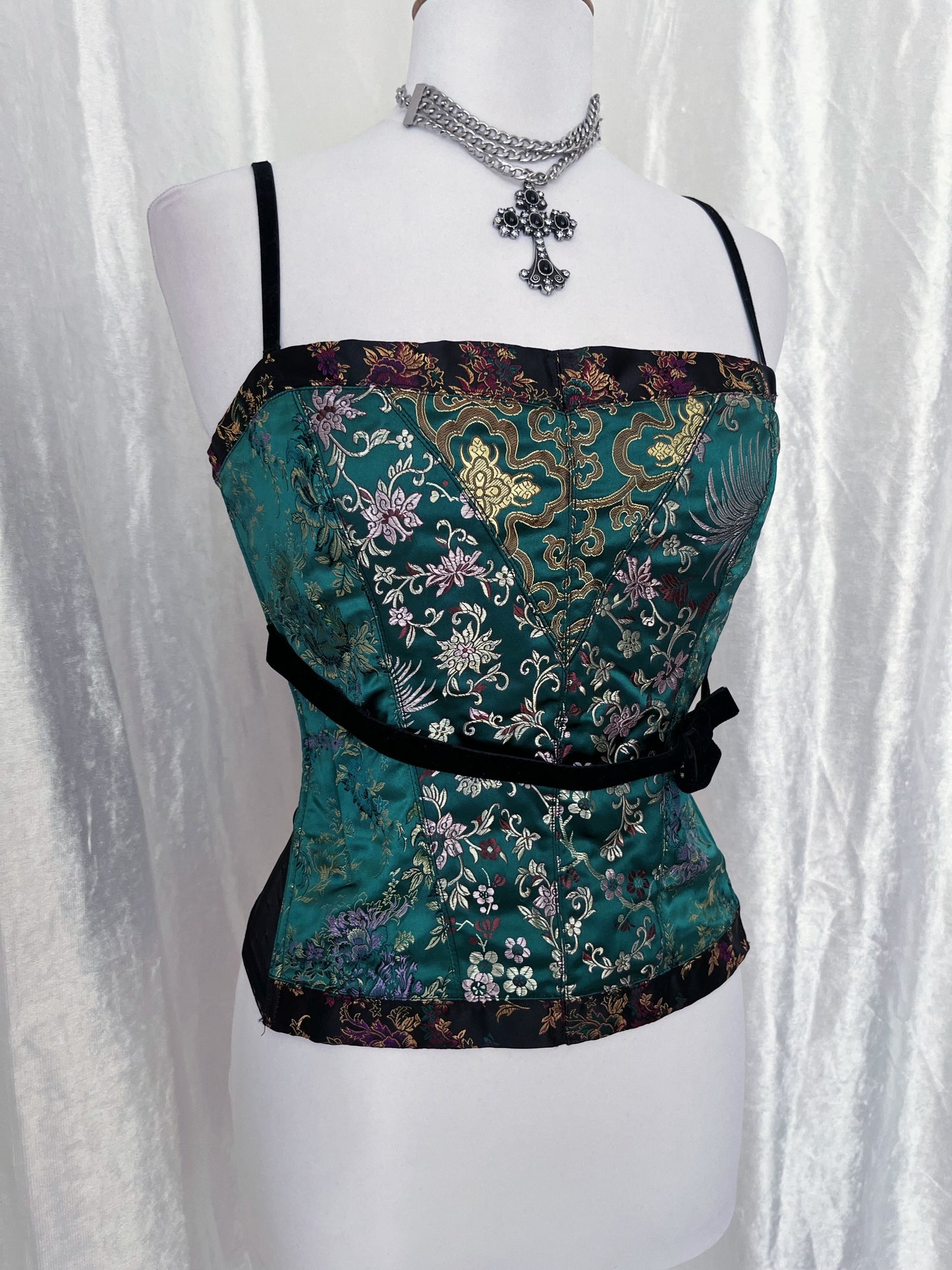 H&M asian style corset top 🐉