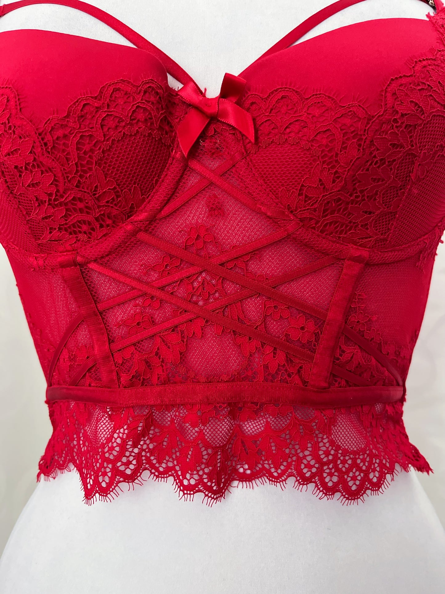 Vampire crop bustier/corset top 🫀