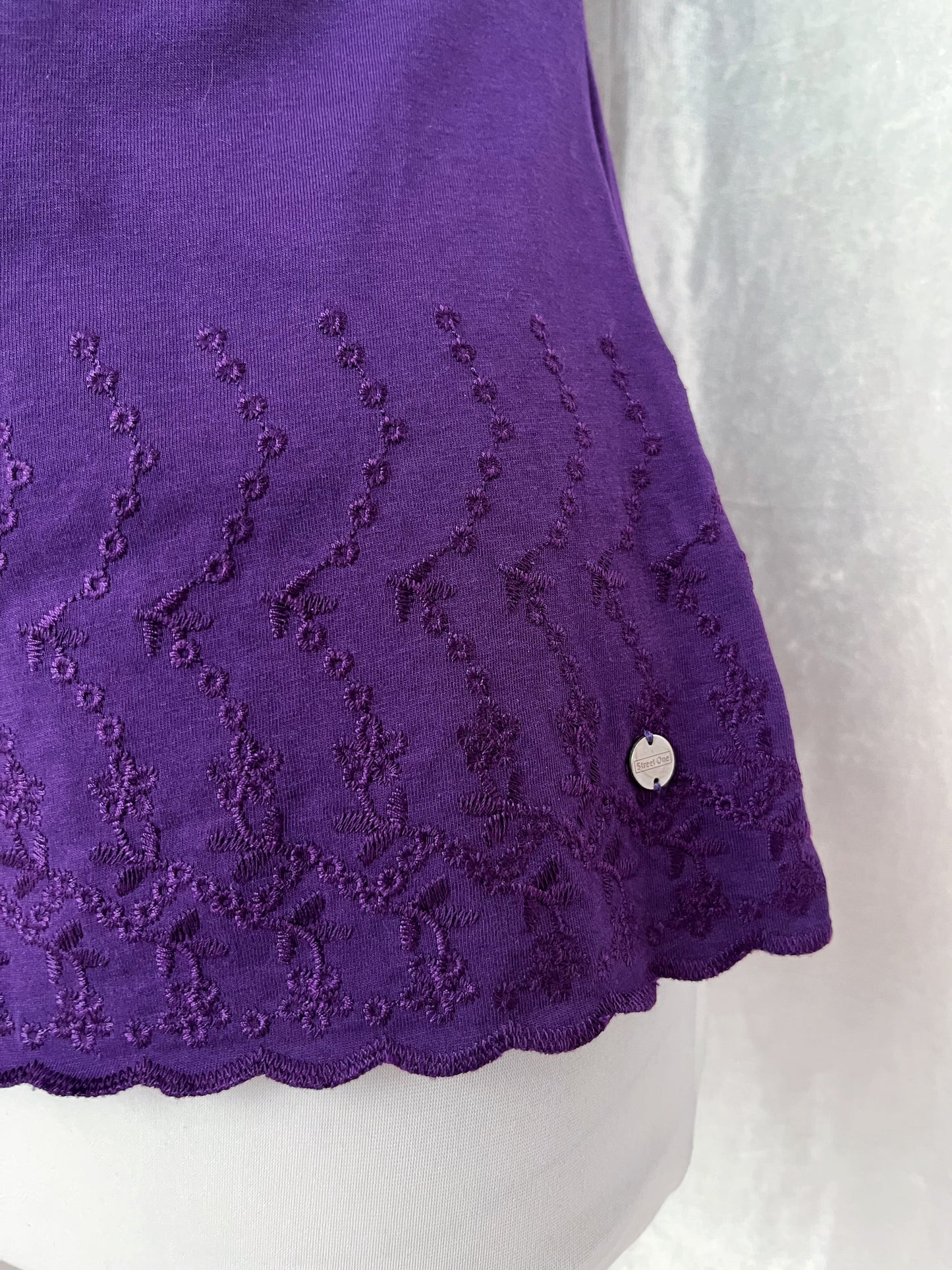 Whimsy coquette purple cotton top 💜