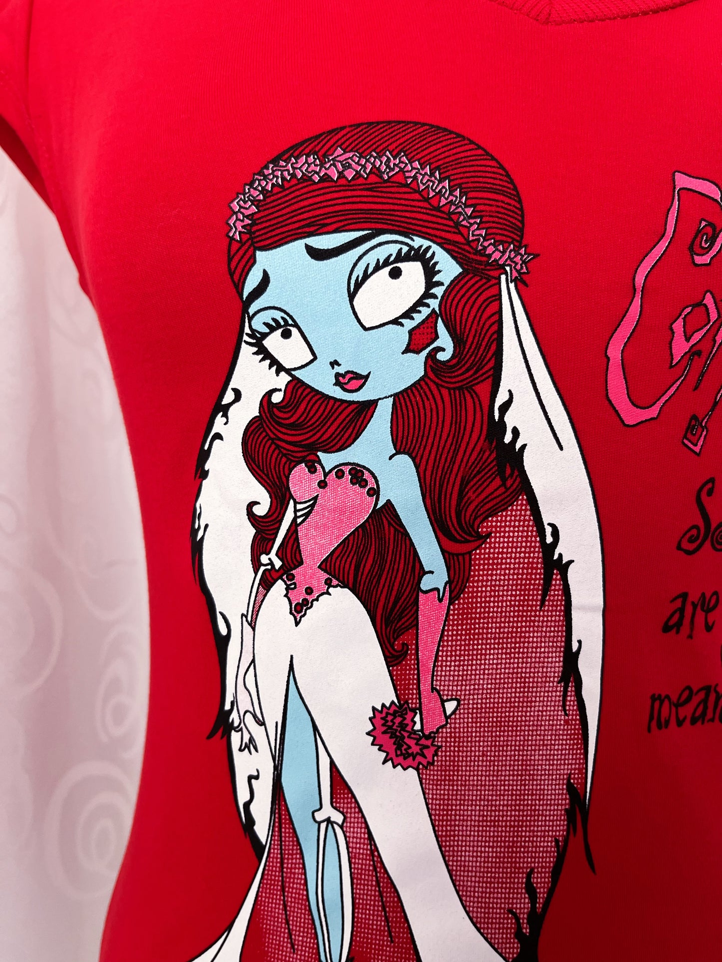 Corpse Bride printed hooded Tee 🌀💀👰🏽‍♀️