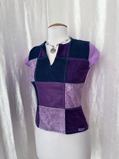 Iconic 00’s MORGAN patchwork tee 💜