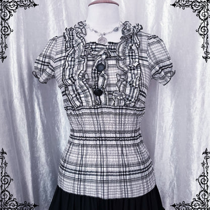 Horror protagonist / dark coquette top 🔦🎞️📷