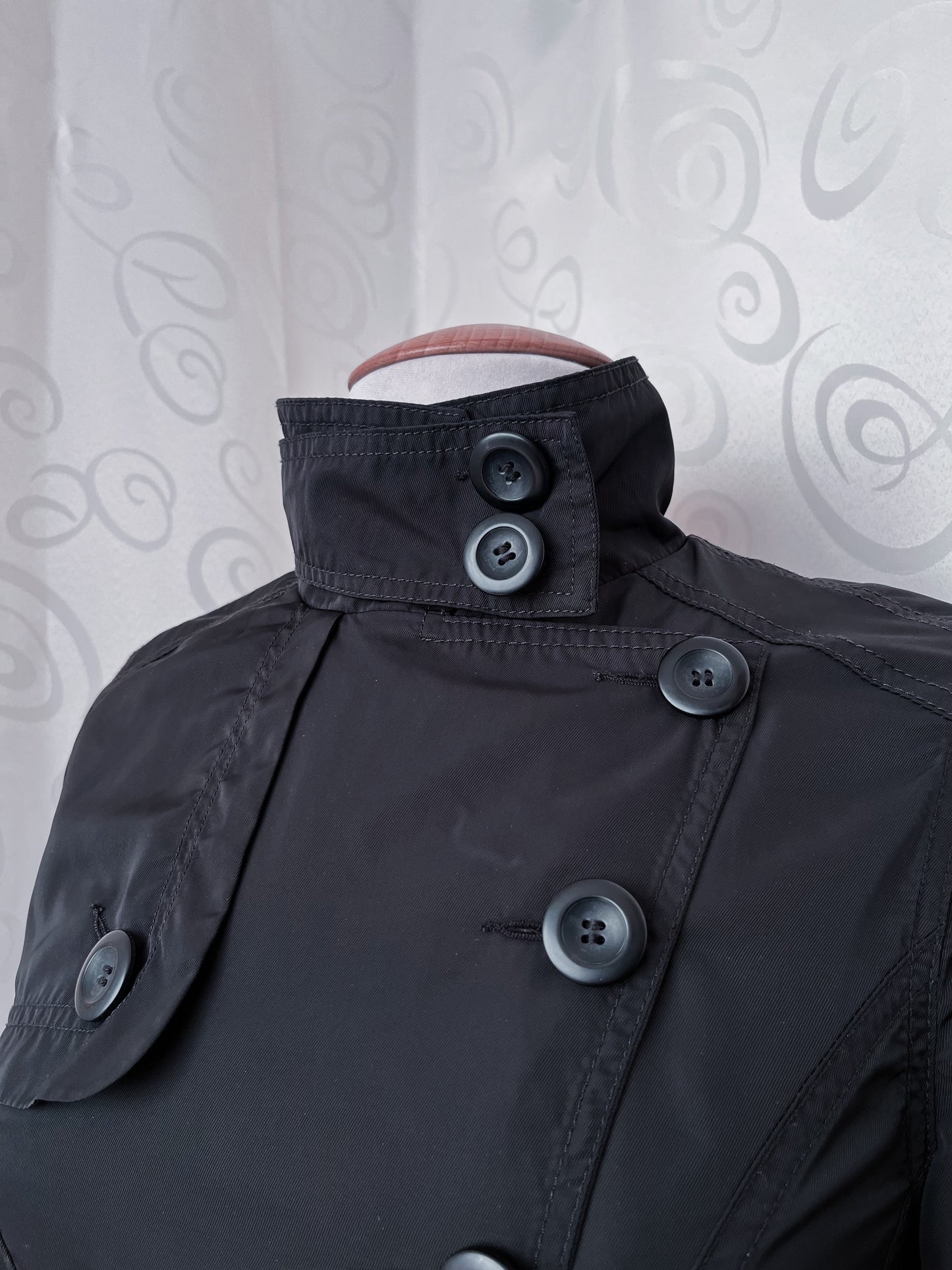 Alt/Gothic Clockhouse black trench coat 🦇🕷️