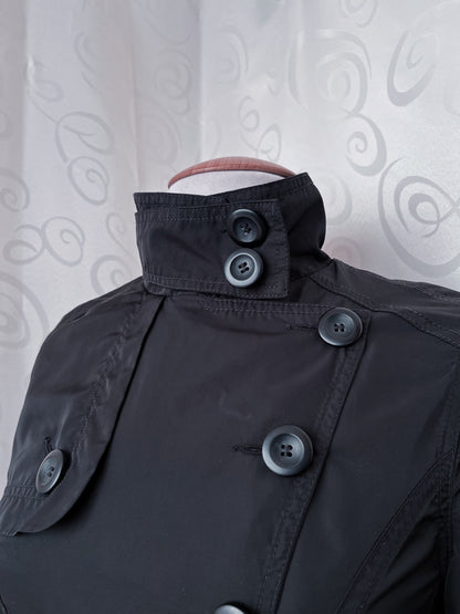 Alt/Gothic Clockhouse black trench coat 🦇🕷️