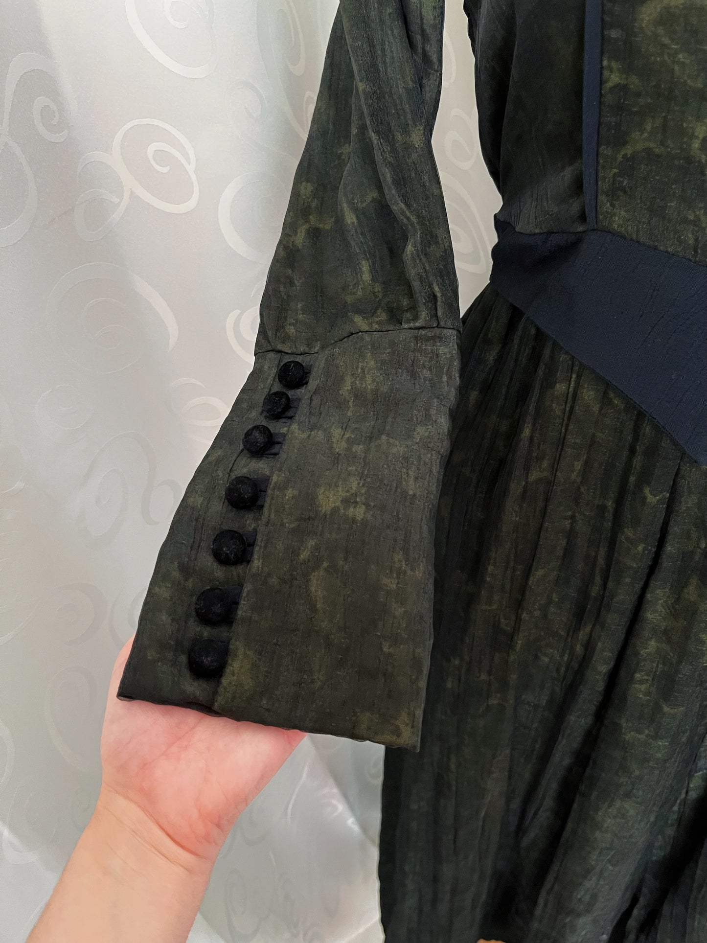 Medieval renaissance dark olive maxi dress 🫒🧚🏾🗡️