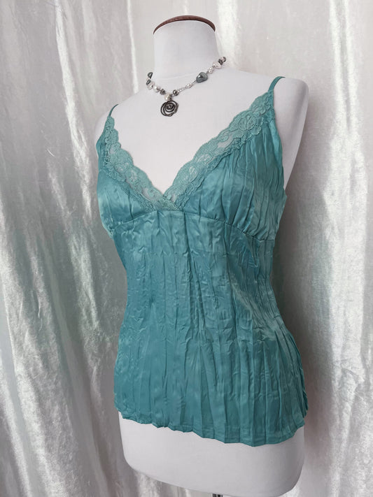 Whimsy fairy turquoise cami top 🧚🏻🧁