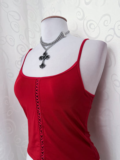 00’s hot vampire bustier top 🩸