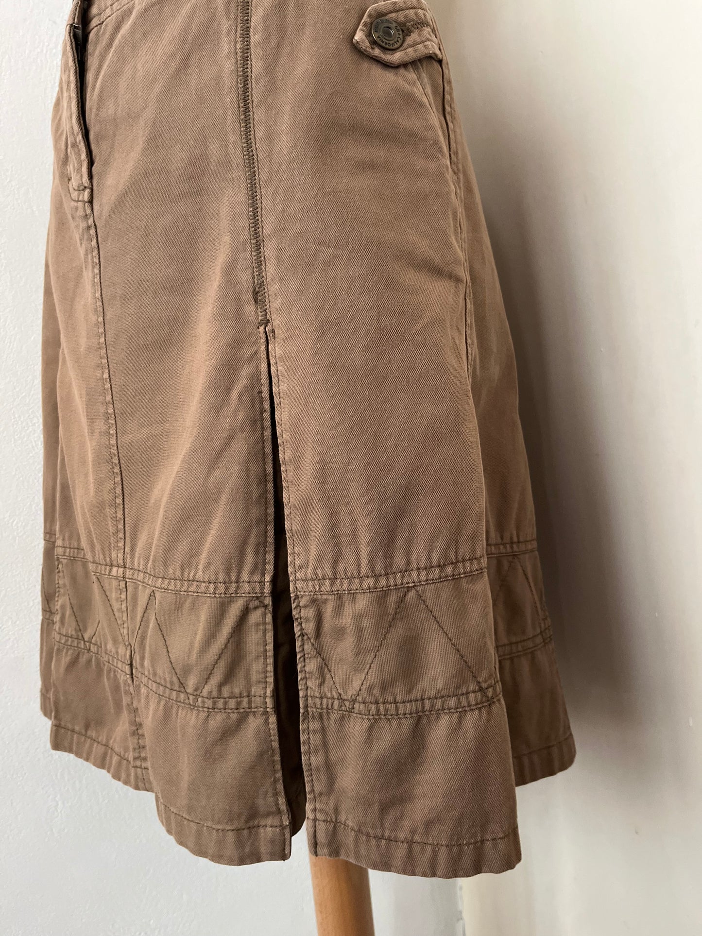 Espirit light brown denim midi skirt ✨