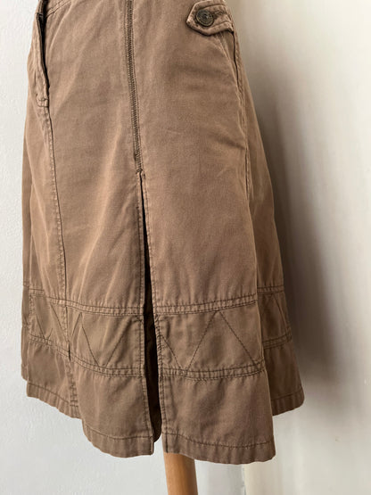 Espirit light brown denim midi skirt ✨