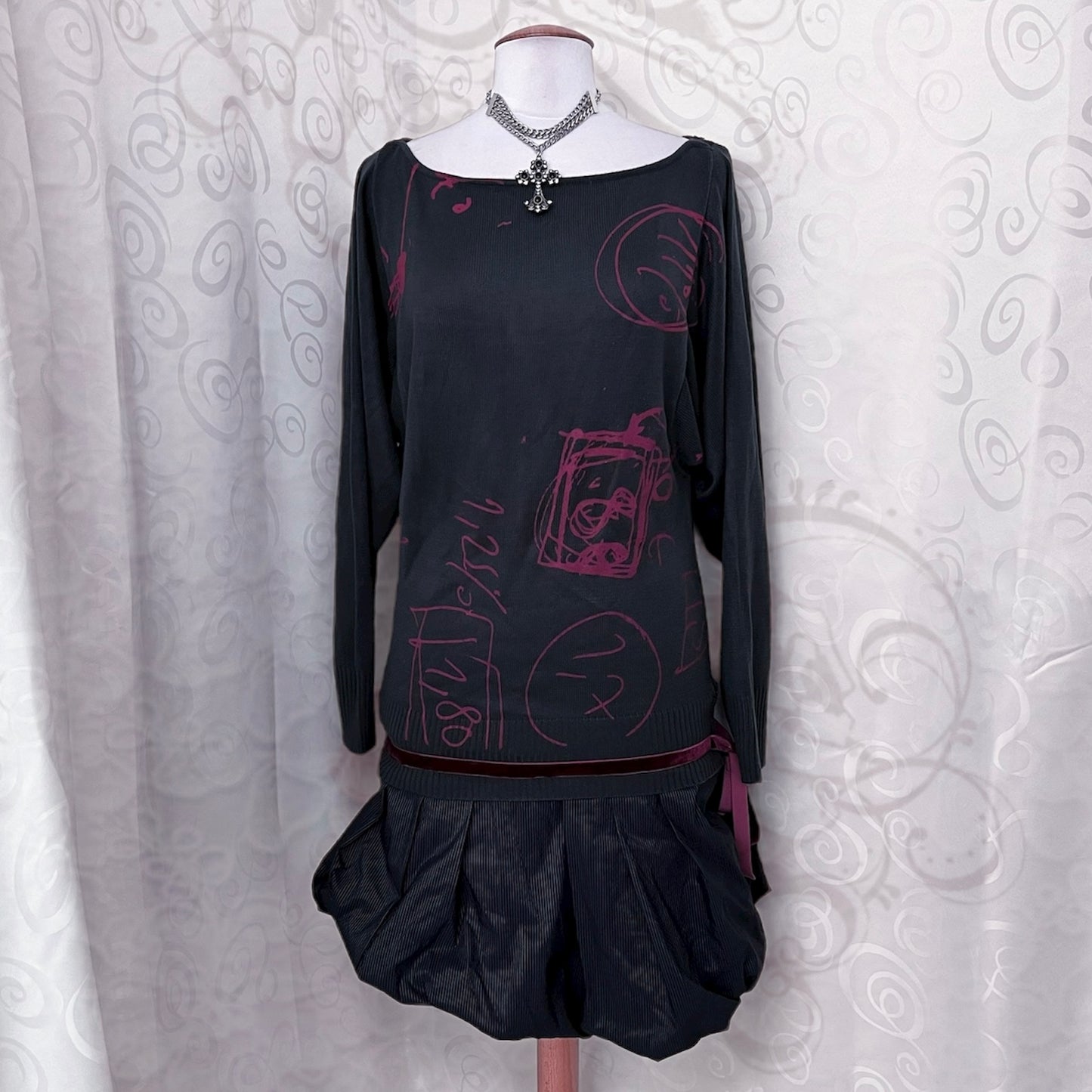 00's Desigual oversize knit balloon dress 🎀💕🍎