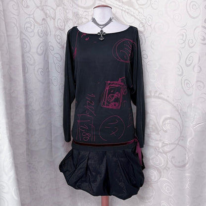 00's Desigual oversize knit balloon dress 🎀💕🍎