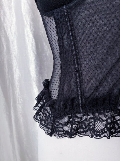 Gothic lace corset top 🖤🌑
