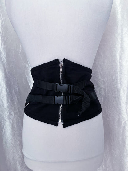 Essential gothic denim waist corset 🦇