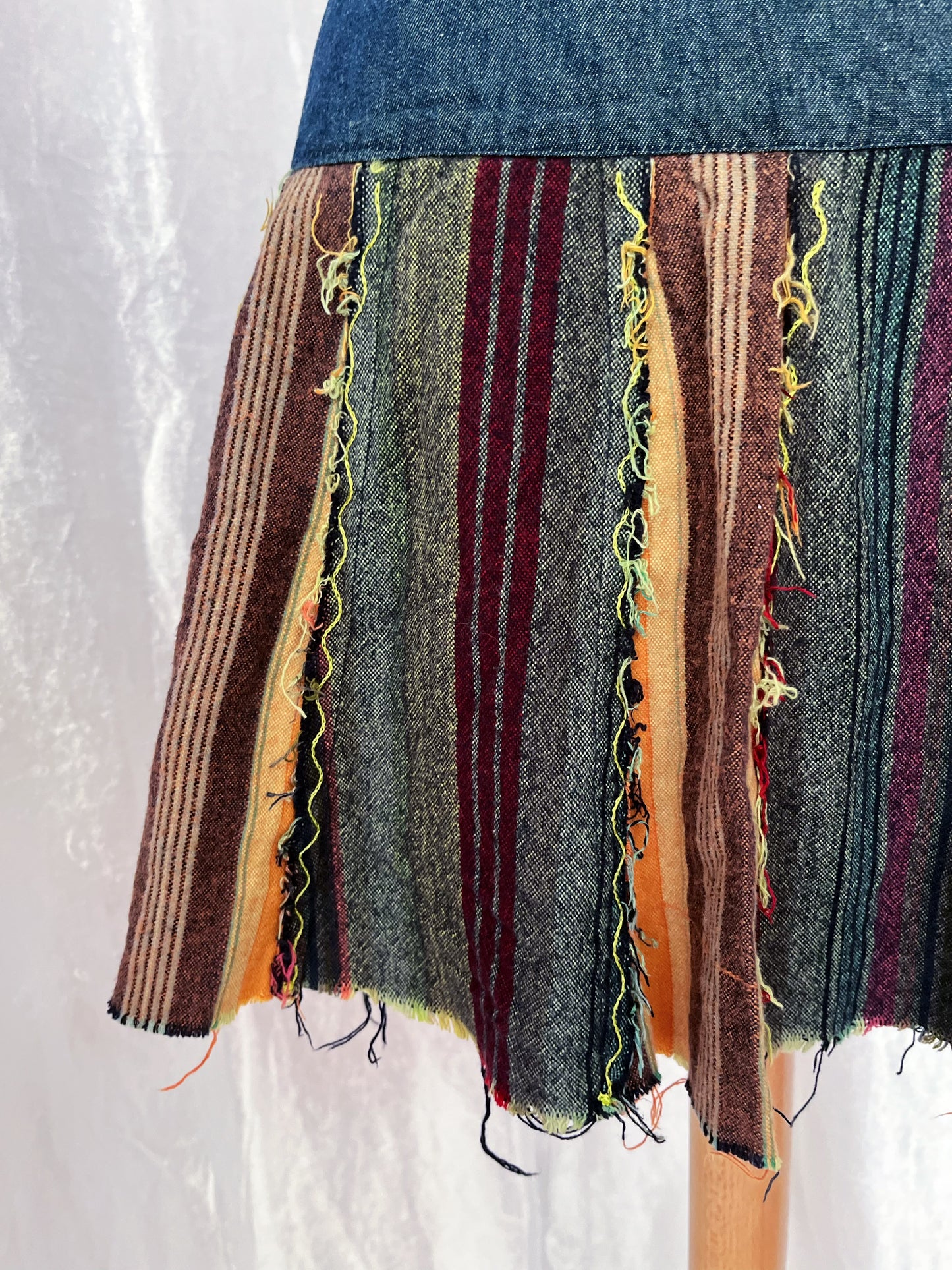 00's Nomads denim patchwork skirt 🍏