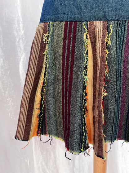 00's Nomads denim patchwork skirt 🍏