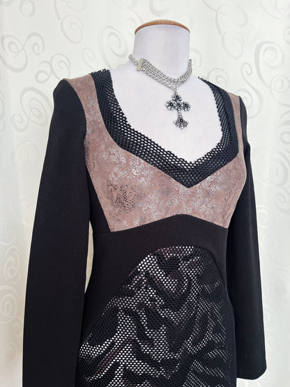 00’s SAVE THE QUEEN rare fishnet dress 🦇💜