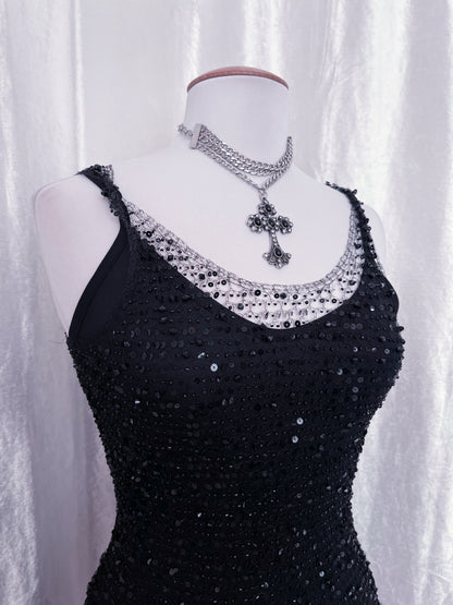 Nicowa sequin black top 🦇